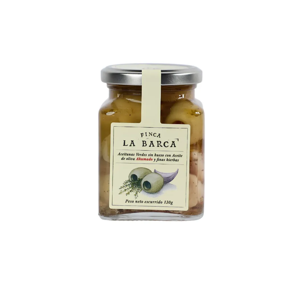 [ACEITUNASHIE] Aceituna Gordal Deshuesada Hierbas 130g[LA BARCA]