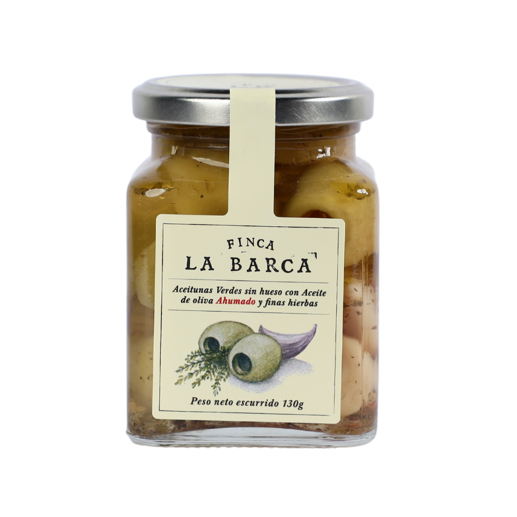 [ACEITUNASHIE] Aceituna Gordal Deshuesada Hierbas 130g[LA BARCA]