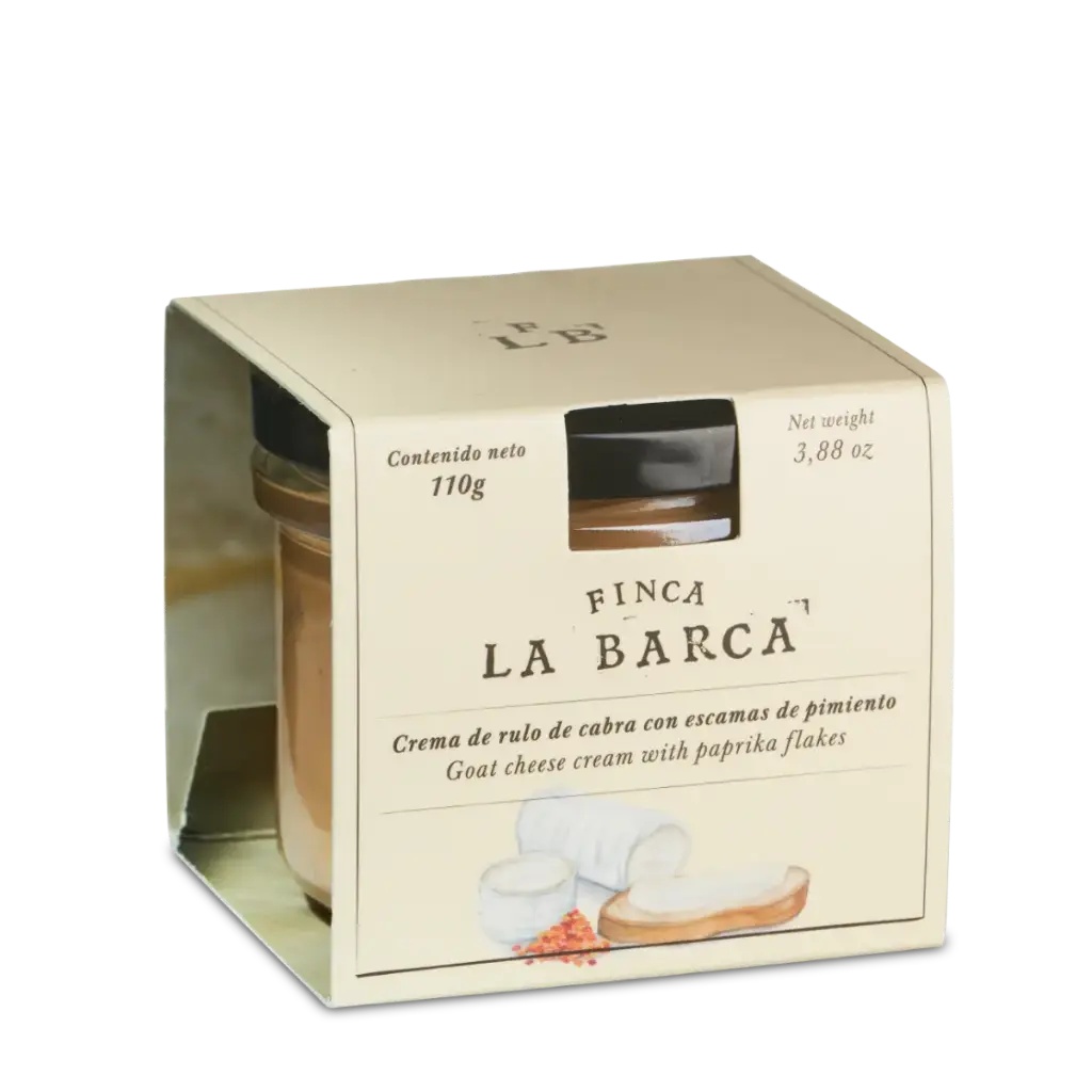 Crema de Rulo de Cabra con Escamas de Pimientos 110g[LA BARCA]