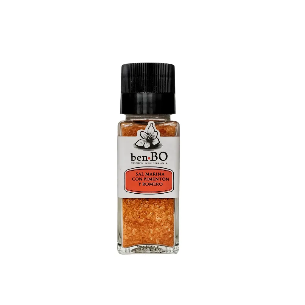 [A285] Sal Marina con Pimentón y Romero 100gr-molinillo[BENBO]