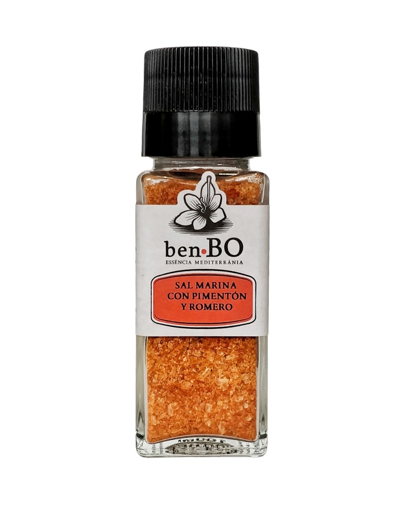 [A285] Sal Marina con Pimentón y Romero 100gr-molinillo[BENBO]