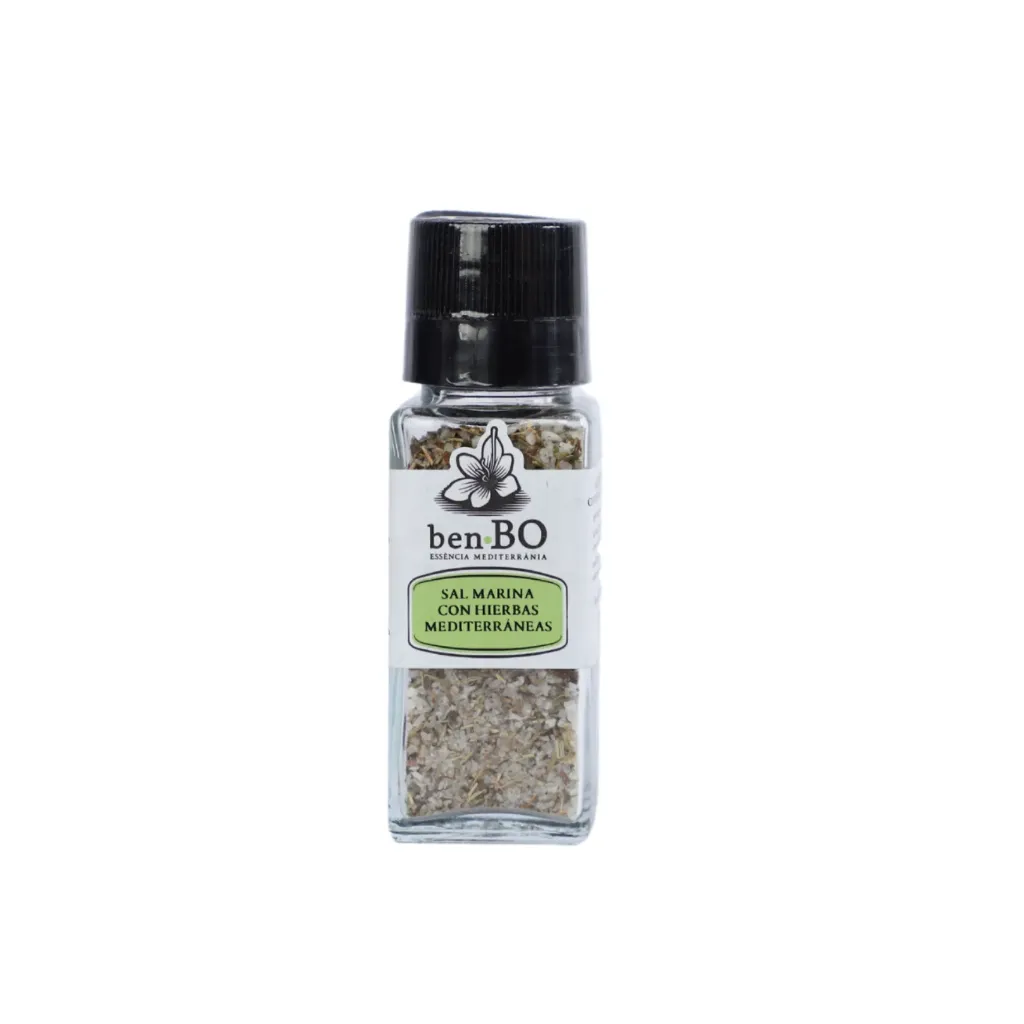 [A299] Sal Marina con hierbas Mediterráneas 80g-molinillo[BENBO]