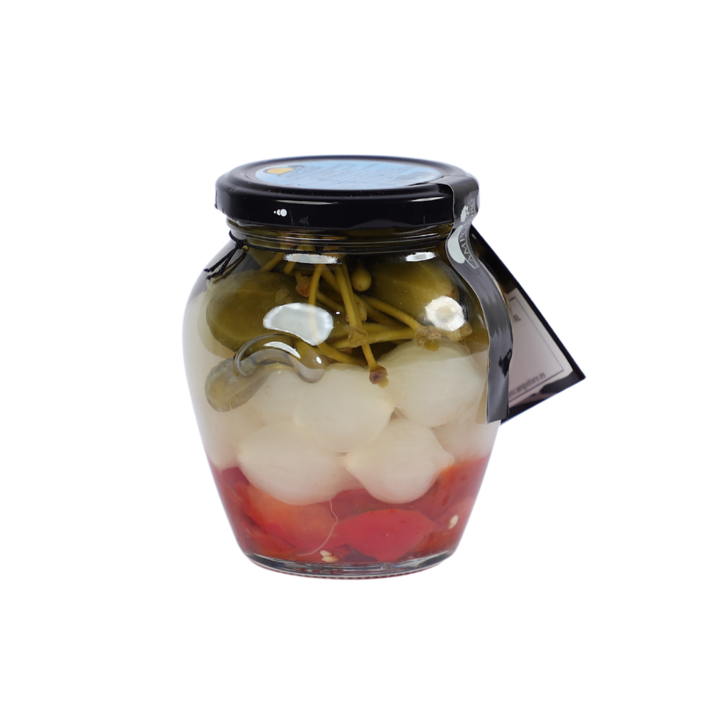 [OR2MIX1] Mix Jaen/Malaga (Pimientos Rojo Cebollitas y Alcaparron) 500 Gr[Campotoro]
